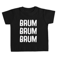 Camiseta BRUM BRUM BRUM bebé negra by TZOR